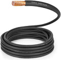 TEMCo 2/0 Gauge AWG 65 Ft Black Flexible Pure Copper Made in USA Welding Cable Battery Wire - Heavy Duty Solar, Inverter, Car, RV, Truck
