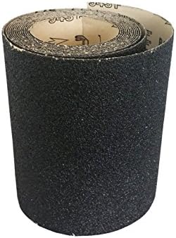 8" x 5 Meters Starcke Sandpaper Rolls - 16 Grit Silicon Carbide Sand Paper Rolls, Heavy Duty Roll Sandpaper Sheets for Wood, Stone, Concrete and Plastics, Auto Sandpapers, Wood Floor Sanders