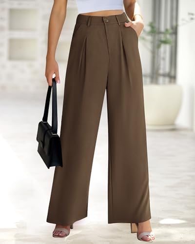 BTFBM Fall High Waisted Business Casual Palazzo Pants for Women Dressy 2026