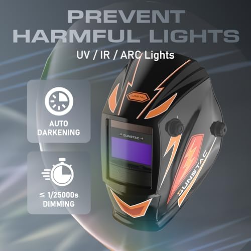 Sunstac Auto-Darkening Welding Helmet, Shade 4/9-13