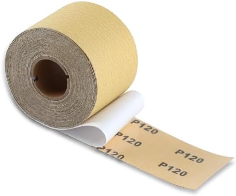 SPEEDWOX 120 Grit Sandpaper Roll Self Adhesive, 2-3/4"x10YD PSA for Wood