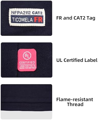 TICOMELA FR Face Mask Balaclava Flame Resistant Hood CAT2 Arc Rated OneSize