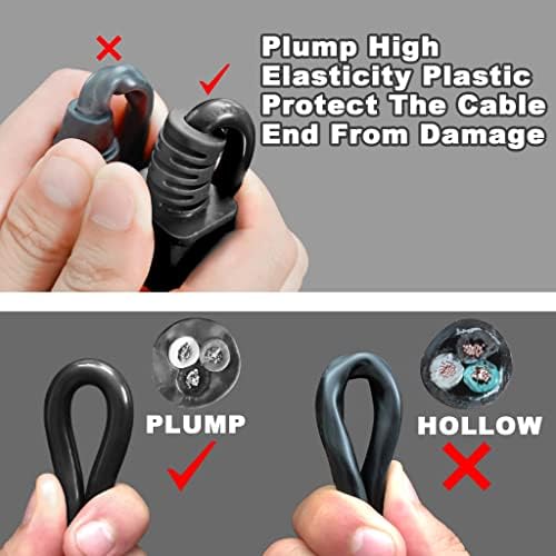 HUANCHAIN Indoor Outdoor Black Extension Cord 60 FT Waterproof 16/3 Gauge