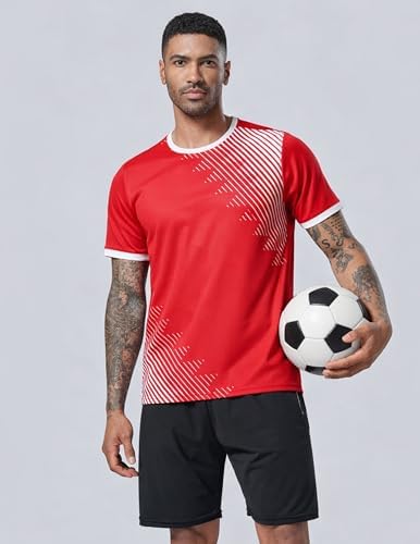 Liberty Imports 5 Pack Men's Active Quick Dry Crew Neck T Shirts