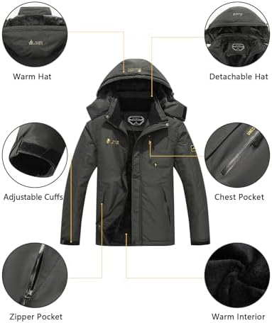 Men's Ski Jacket Winter Coat