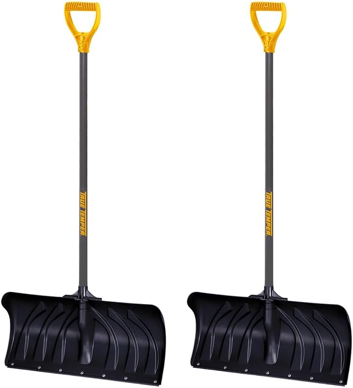 True Temper Plastic Snow Shovel with Steel Handle (Pack of 2)