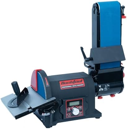 BUCKTOOL 1HP VFD Variable Speed Belt Disc Sander,4x36" Belt,8" Disc