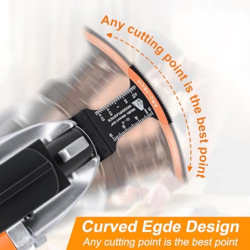 PECHAM Oscillating Tool Blade, 37PCS Universal Wood Metal Oscillating Multitool Quick Release Saw Blades Fit Porter Cable Black & Decker Rockwell Ridgid Ryobi Milwaukee DeWalt Chicago