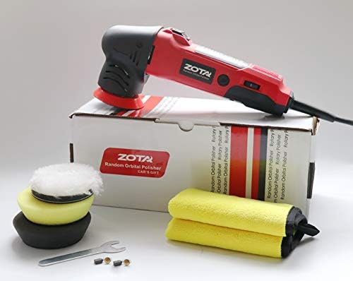 ZOTA Orbital Polisher - 3" Dual Action Mini Polisher Kit with 13.1 ft Cord for Car Detailing