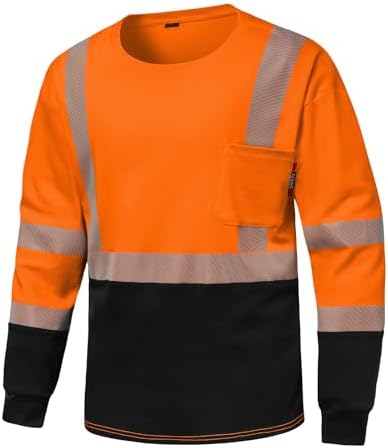FR Shirts for Men, 6oz Hi Vis Flame Resistant Welding Shirt