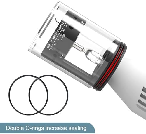 3mirrors Professional Tungsten Electrode Sharpener Grinder with Dust Cover - 4 Sizes & 6 Angles TIG Welding Rotary Tool - Includes 5X 35mm Diamond Wheels & 2X Rods - Fits 3/4-12 Thread Tools