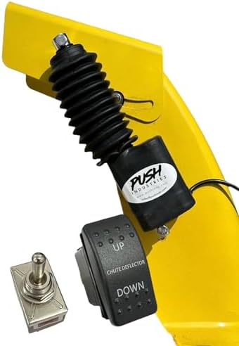 Push Industries 118.504 Powered Snow Blower Actuator Chute Deflector Control Kit - Designed for Deere, 47", 54", & 60" Snow Blowers (Semi Pre-Wired w/Toggle & Rocker)