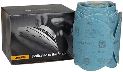 Mirka Galaxy Sandpaper PSA Linkroll 5 inch Grit 100 100 Discs