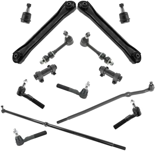 TRQ Front Steering & Suspension Kit Ball Joint Control Arm Drag Link Sway