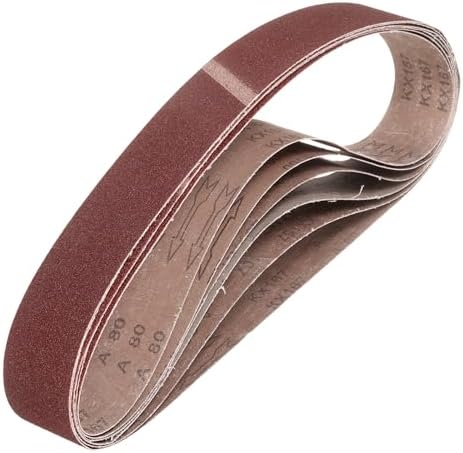 HARFINGTON 2 x 48 Inch Sanding Belts, 5 Pcs 80 Grits Aluminum Oxide