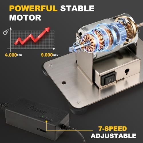 Sbestily Versatile Electric Mini Bench Grinder, Jewelry Buffer & Polisher