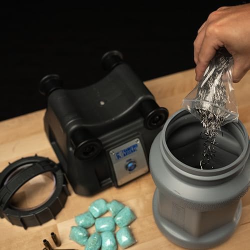 Frankford Arsenal Rotary Tumbler and Accessories with Media Separator, Cleaning Essentials, For Brass Cleaning, Reloading, and Gunsmithing