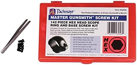 Pachmayr Master Gunsmith Hex Head Ring and Base Screw Kit, 142 Piece