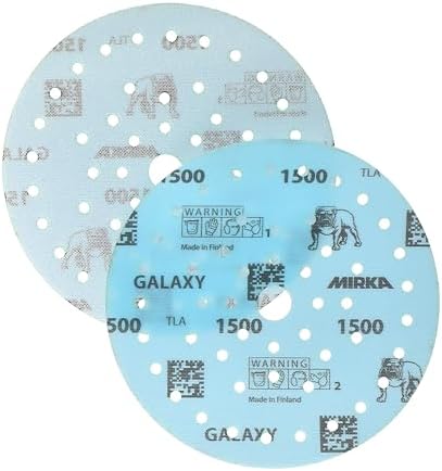 Mirka - Sanding Discs - Galaxy Multifit 6 inch 1500 grit 50 Pack