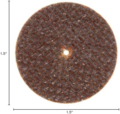 Norton Charger Small Diameter Reinforced Abrasive Cut-Off Wheel, Type 01 Flat, Aluminum Oxide, 1/16" Arbor, 1-1/2" Diameter, 0.035" Thickness, 60 Grit (Pack of 25)