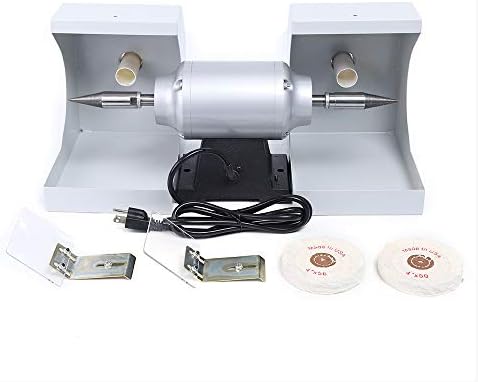 Polisher Machine Double Top Polisher, Vacuum Pipe Gem Jade Tabletop Saw Machine, Bench Lathe Table Saw Grinding Cutting Machine, Portable Variable Speed Electric Polishing Machine
