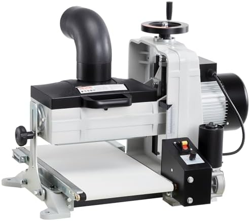 VEVOR 10" Benchtop Drum Sander, 1HP 1725RPM Dual Motor Drum Sander for Woodworking - Variable Speed Conveyor Belt & 4" Dust Collection Port for Cabinet Making & Furniture Finishing