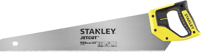 Stanley 2-15-289" Jet Cut Rough Hand Saw, Multi-Colour, 550 mm