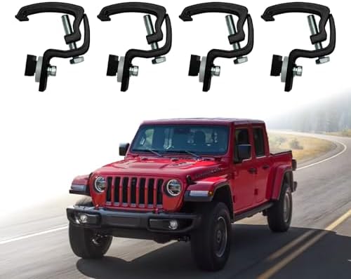 Truck Bed Clamps for 2016-On Tacoma/2020 Jeep Gladiator, 4-Pack | For listed 2016-on Tacoma and 2020 Gladiator bed rail systems; verify the rail style before ordering