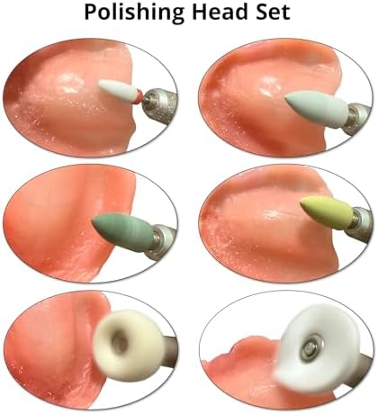 Polishing Head Set for Rotary Tools – For Buffing, Smoothing, Grinding and Creating a Shiny Finish, Helps Remove Surface Stains and Refine Edges for a Comfortable Fit