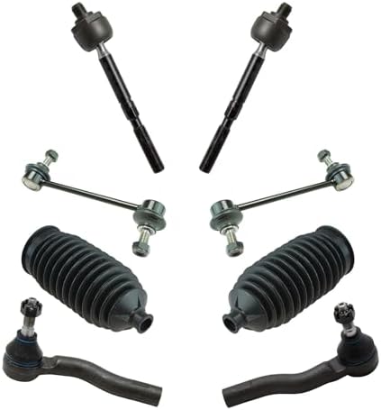 TRQ Front Steering & Suspension Kit Steering Rack & Pinion Bellow Sway Bar