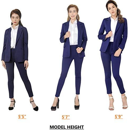 Marycrafts Women’s Two Piece Suits – Business Blazer Pant Suit Set, Professional Work Outfit for Office