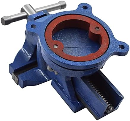 6-Inch Heavy Duty Bench Vises Tool with Swivel Base, Metal Milling with Locking 360-Degree Swivel Anvil