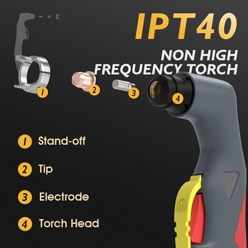 TOOLIOM 50A Non-HF Plasma Cutter, 110/220V Dual Voltage