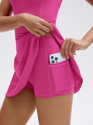 SUUKSESS Tennis Dress with Shorts Underneath Easy Peasy Athletic Dresses