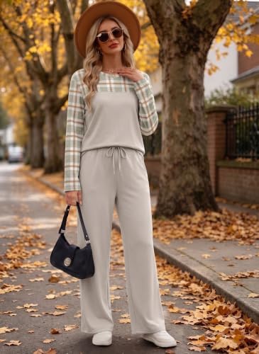 WIHOLL Two Piece Sets for Women Fall Outfits Casual Matching Lounge Sets