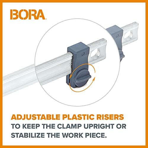 Bora 50 Inch Parallel Clamps, 2 Pack Bar Clamps for Woodworking