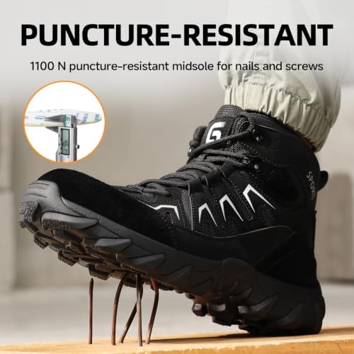 Steel Toe Boots for Men Work Indestructible Safety Boots