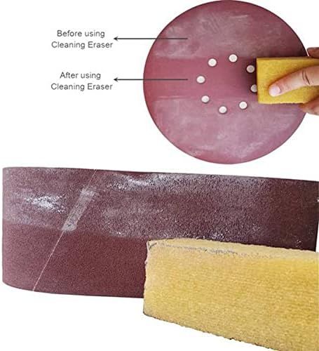 Abrasive Cleaning Sanding Belt Band Drum Cleaner Sandpaper Cleaning Eraser for Belt Disc Sander C, Yellow