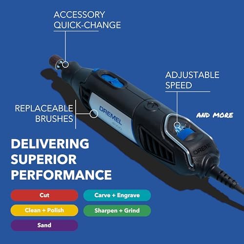 Dremel 4000-2/32 Variable Speed Rotary Tool Kit-Engraver,Polisher,and Sander- Perfect for Cutting,Detail Sanding,Engraving,Wood Carving,and Polising- 2 Attachments & 32 Accessories,(Pack of 2)