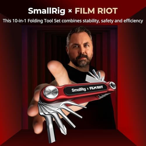 SmallRig x FILM RIOT 10-in-1 Folding Tool Set (Red) - 4813