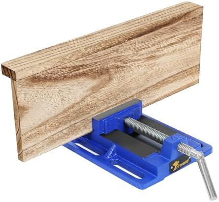 Forward Q196A 6 Inch Drill Press Vise Portable Bench Vise with Slotted Base