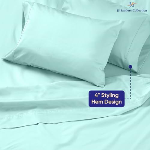 JS Sanders Collection 4PC Boat Sheet Set Universal AFT Berth, Aqua Blue
