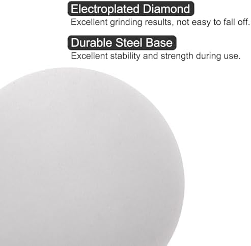 uxcell Diamond Sanding Grinding Disc, 12-Inch (300mm) Grit 800 No Center Hole, Flat Lap Disk Polishing Discs Abrasive Wheel for Gemstone Tile Porcelain Glass Stone Metal