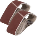HARFINGTON 6 x 48 Inch Sanding Belts, 80 Pcs 180 Grits Aluminum Oxide