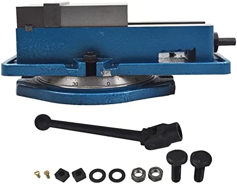 marddpair Heavy Duty Milling Vise 4 Inch 360 Degree Swiveling Base Accuracy Mill Vise Fit for Milling Shaping and Drilling Machines