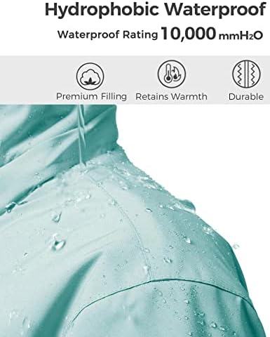 wantdo Girls Winter Ski Coat Fleece Snowboarding Jacket Waterproof 10000mm