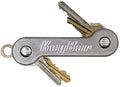 Stonewashed Aluminum KeyBar | Everyday Carry Compact Key Holder Multi-Tool and Keychain Organizer with Pocket Clip (Holds up to 12 Key) Made in the USA