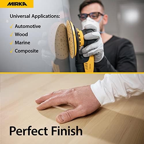 Mirka - Sandpaper - Gold Multifit 6 inch 600 grit 50 Pack
