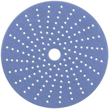 Sunmight Ceramic Film Multi-Hole Grip Discs – 80 Grit 6 Inch Sanding Discs Hook and Loop – High Dust Extraction, Fast Cutting & Durable – Polyester Film Backing for Automotive, Marine, Wood & Metal
