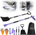 62'' Extendable Snow Brush & Ice Scrapers, Snow Shovel for Car Truck SUV